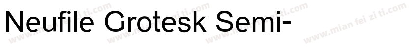Neufile Grotesk Semi字体转换
